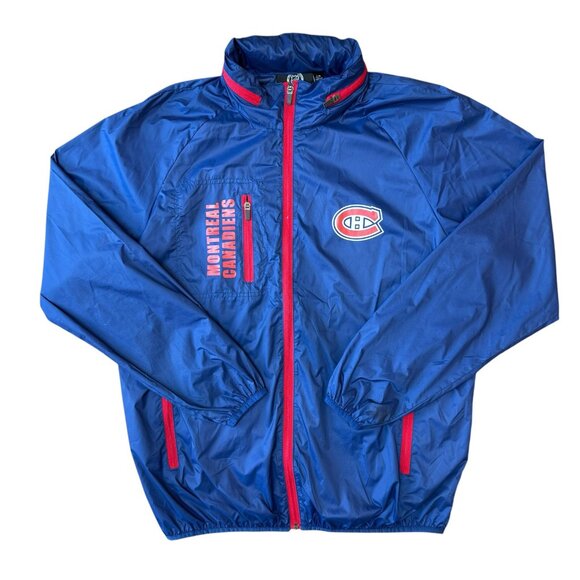 Montreal Canadiens G-III Carl Banks Windbreaker Jacket Hooded NHL Size Large - Picture 1 of 9